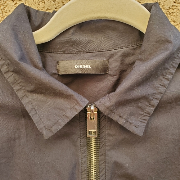 Diesel Black S-Nigel Zip-Front Shirt Jacket. - Picture 8 of 16